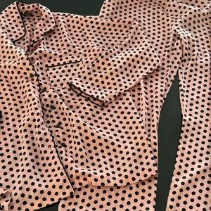 Pink Polka Dot Pajama Set by Tahari Sz s
